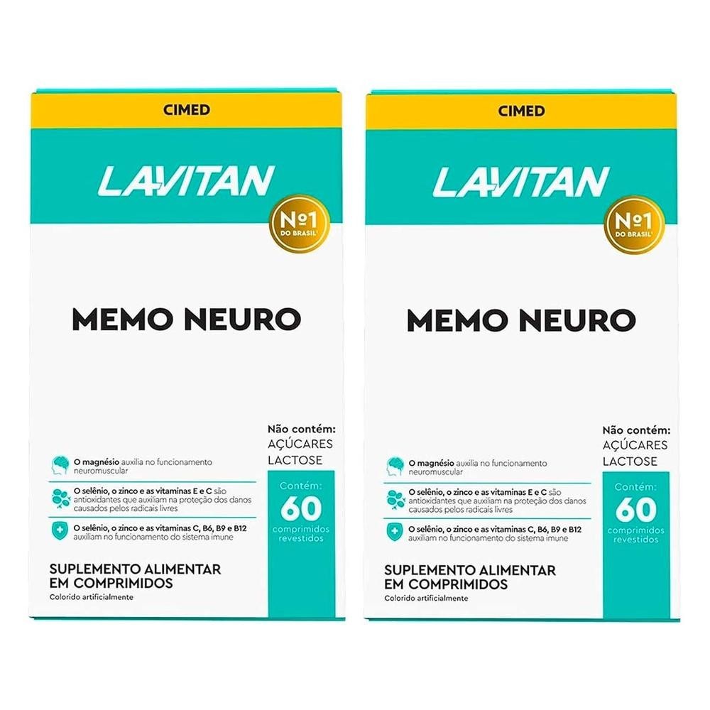Kit 2 und Lavitan Memória 60 cpr - Health