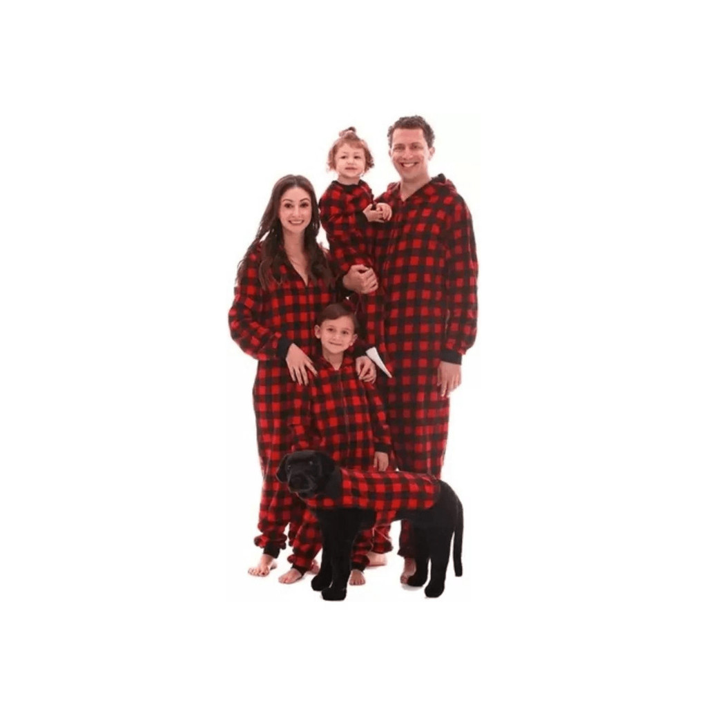 Pijama longo xadrez até plus size Macacão ziper Adulto xadrez peluciado inverno neve kigurumi roupa térmica natal
