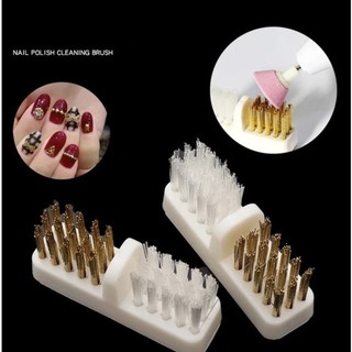Broca limpeza manicure broca escova/cerdas de fio de aço