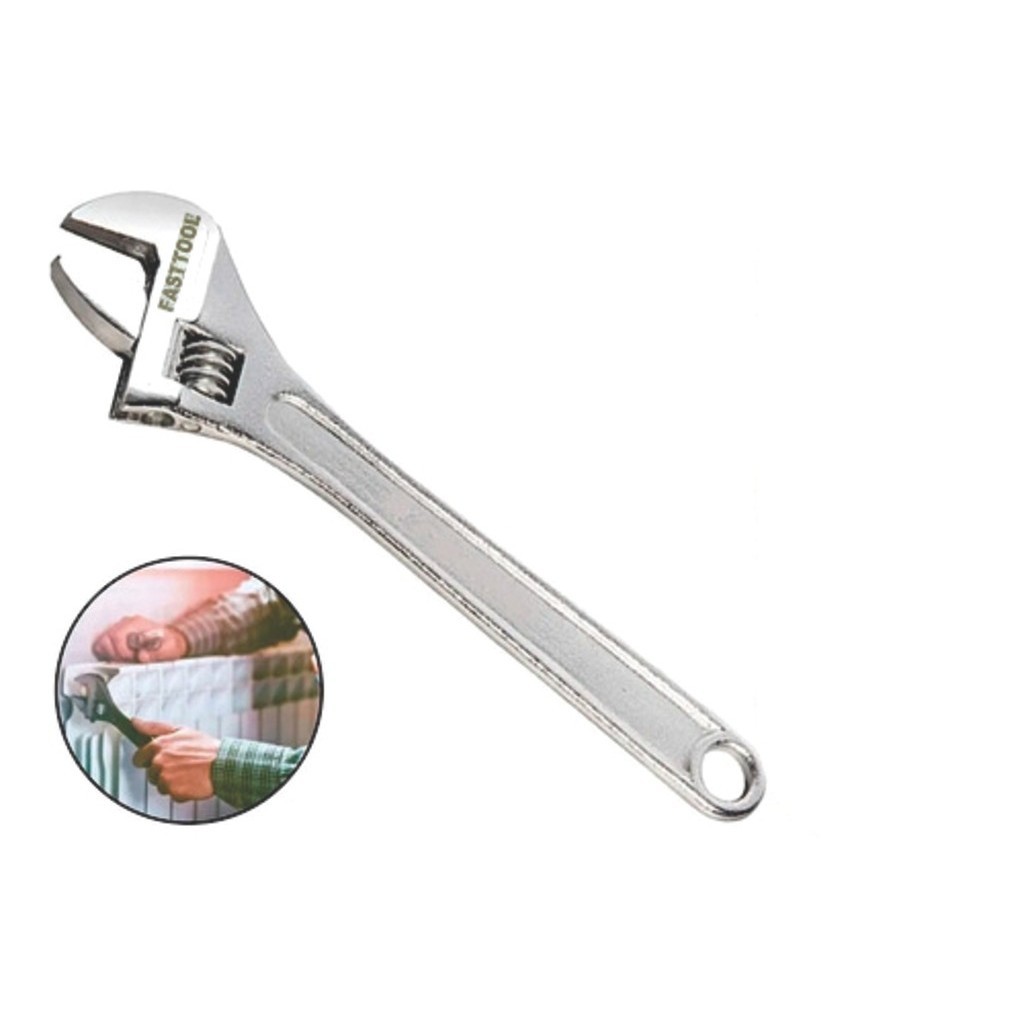 Chave Ajustável 10 Polegadas 250 Mm Inglesa Cromada