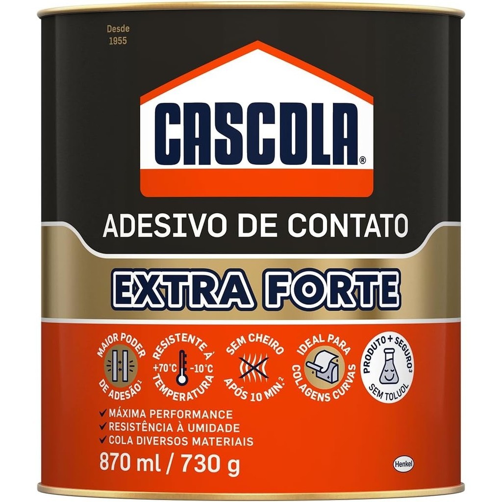 Cascorez Cola Contato Extra Sem Toluol 730g - Cascola em Oferta na Shopee