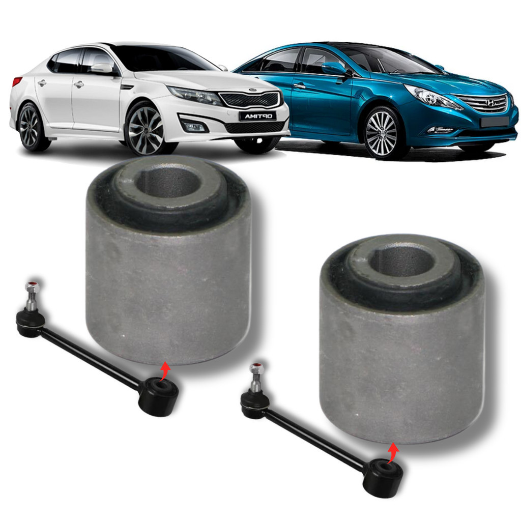 PAR BUCHA DO BRAÇO TIRANTE RETO PIVO SONATA OPTIMA 2010 2011 2012 2013 2014 2015 2016