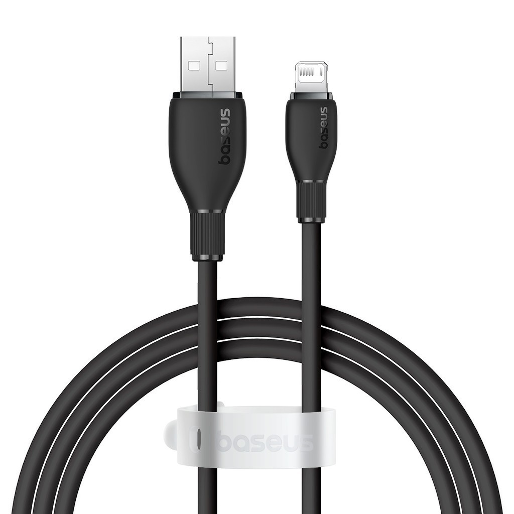 Cabo Rápido Baseus 2.4a P/ iPhone Usb Lightning 1,2m Pudding para iPhone 7 8 9 X 11 12 13 14 - Mobile & Gadgets