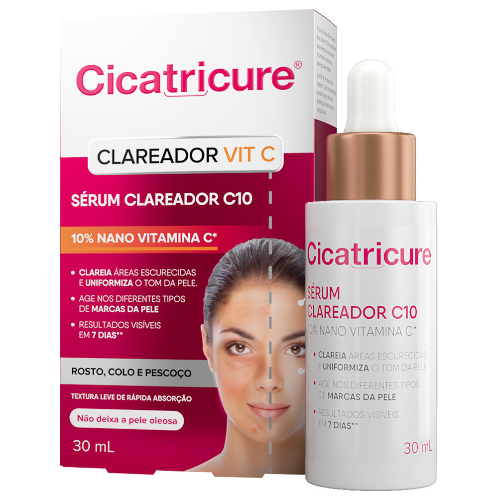 Cicatricure Sérum Clareador C10 30 mL em Oferta na Shopee