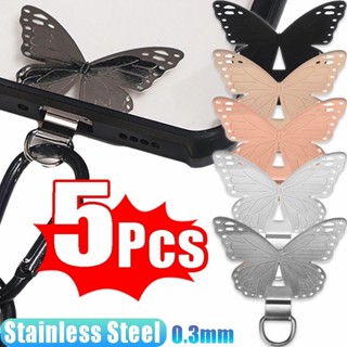 1/3/5 Unidades Cartão De Cordão De Telefone Borboleta-Universal Ultrafino-Remendo De Clipe De Capa De Celular-Aba De Cor em Oferta na Shopee