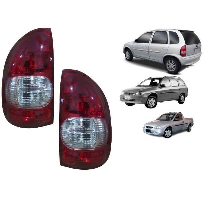 Lanterna Corsa PickUp Wagon 2000 2001 2002 Bolha Bicolor