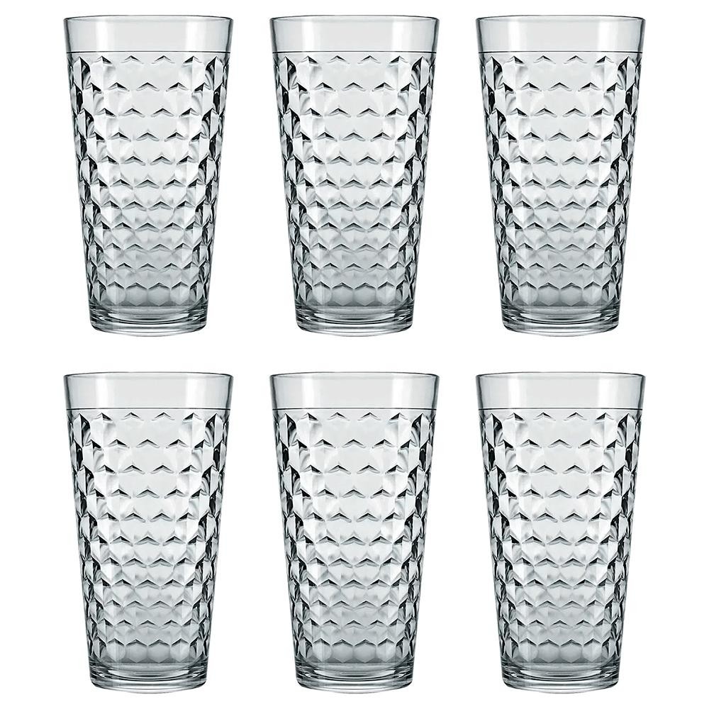 Conjunto de Copos Long Drink Nadir Marrocos 350ml, Vidro, 6 Peças - 2645 - Home & Living