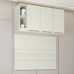 Armário Aéreo para Quarto Seletto 3 Portas 2 Nichos