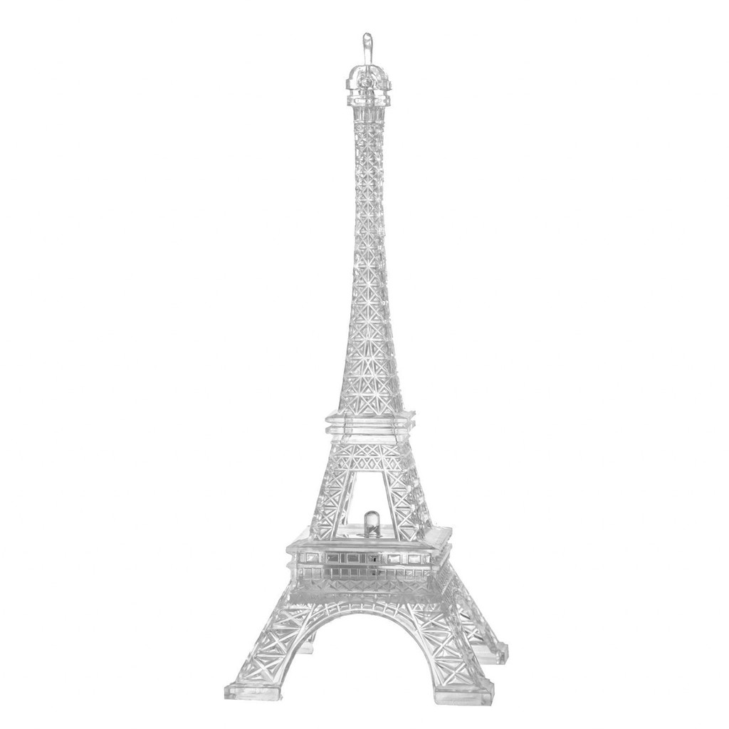 Luminaria Torre França Eiffel Abajur Com Led Colorido 25 cm Decoração Mesa - Art House