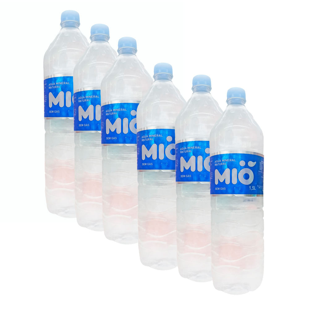 Kit 6 Água Mineral Mió Natural 1,5 Litros em Oferta na Shopee