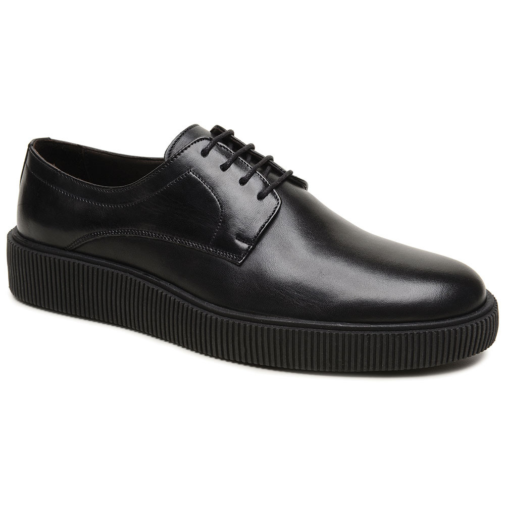 Sapato Mocassim em Couro Legitimo Masculino Derby Konna cor Preto