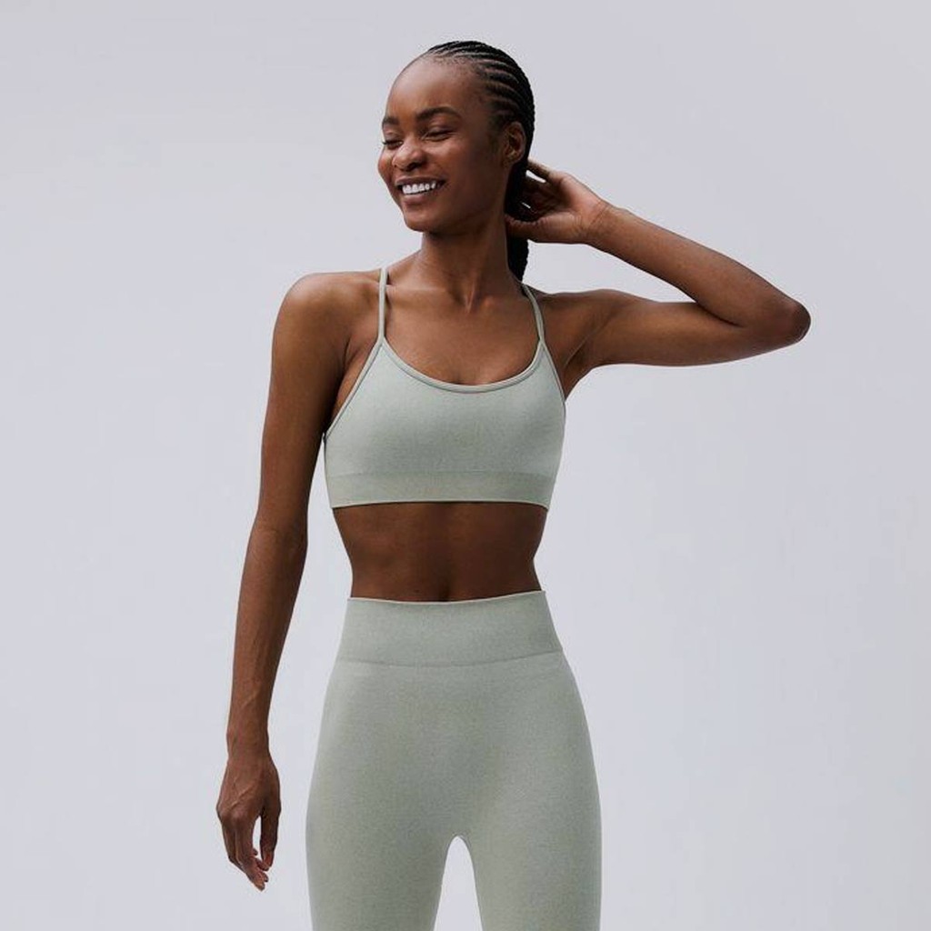Top Hering Sports Rajado Feminino Verde Mescla em Oferta na Shopee
