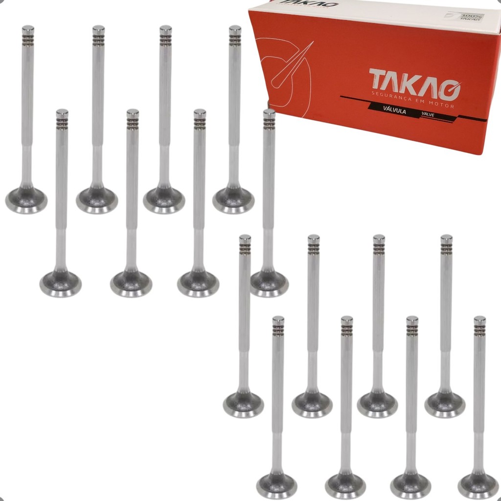 Kit Valvula de Admissão e Escape Gol Parati 1.0 16v EA111 AT MI 1997 1998 1999 2000 2001 em Oferta na Shopee