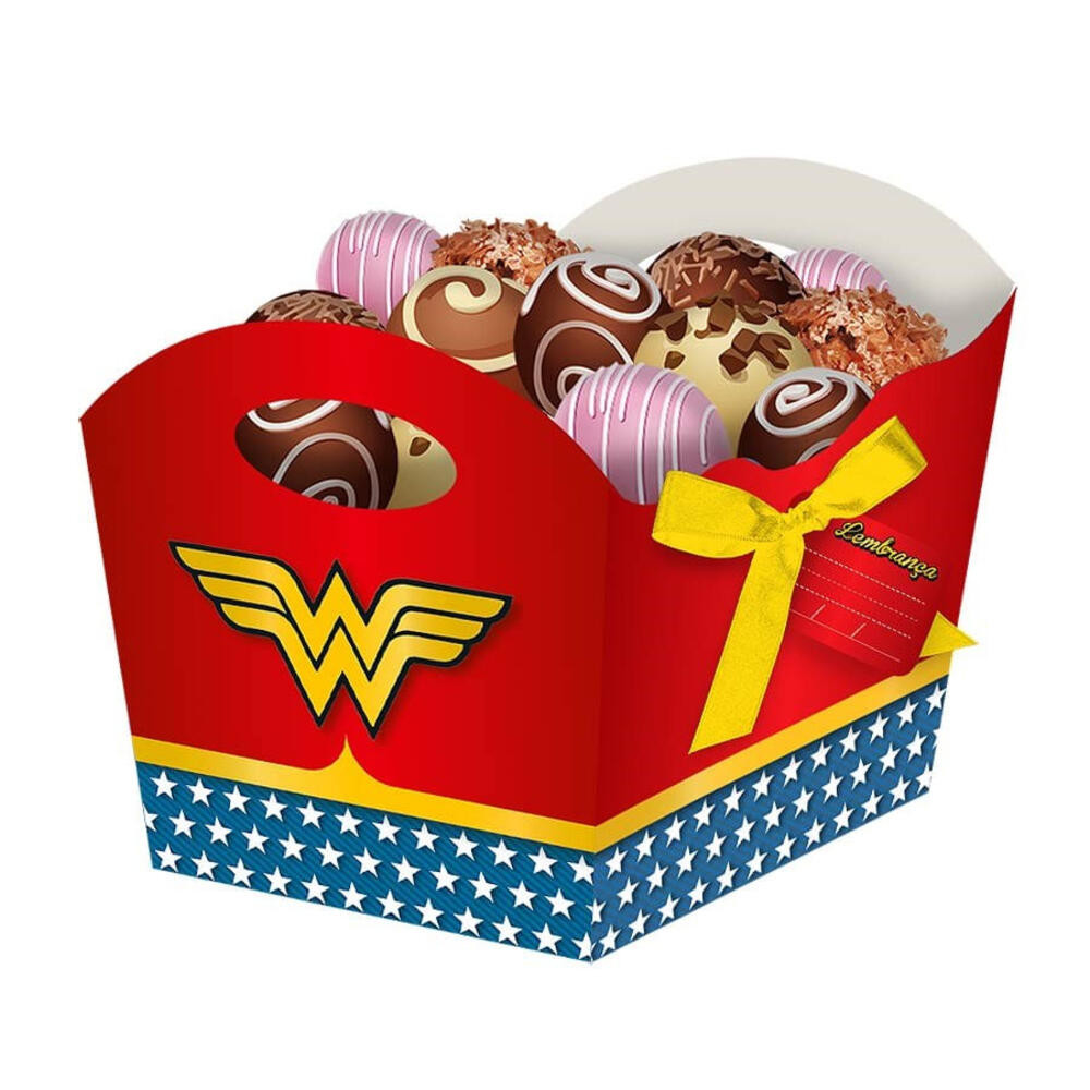 Cachepot 8 Unidades - Mulher Maravilha - Festcolor em Oferta na Shopee