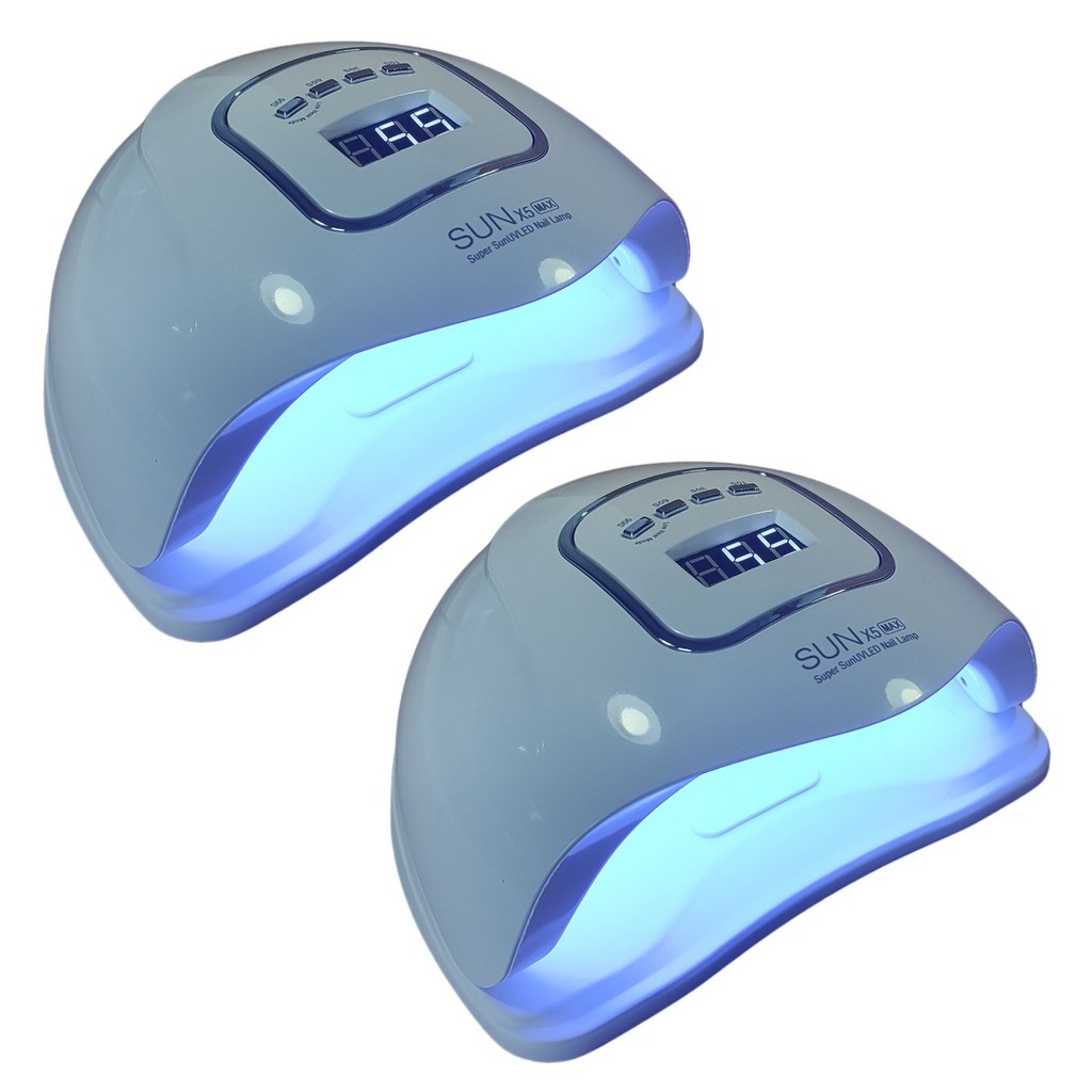 2x Cabines Sun X5 Max 150w 45 Leds Profissional Unhas Gel - Bivolt