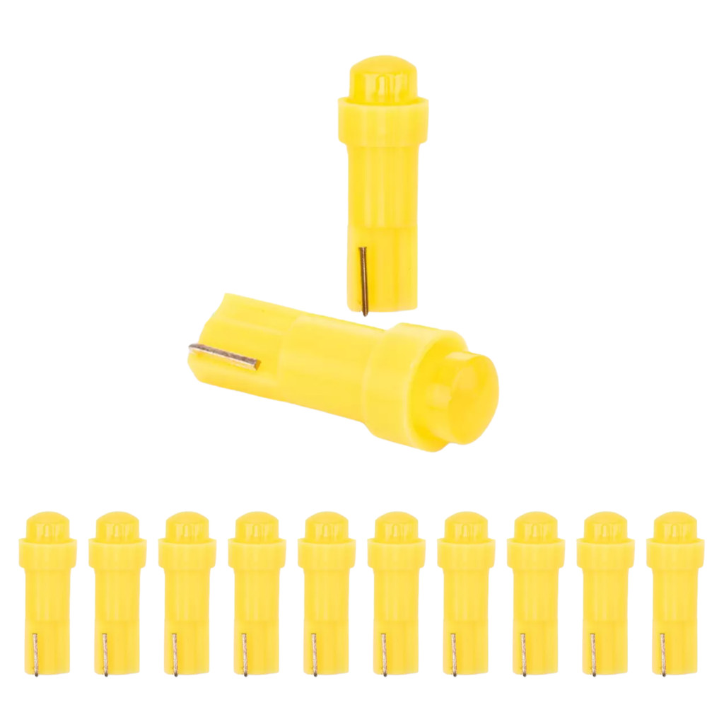 10x Lâmpada Led Painel Pinguinho T5 12v Tarponn Amarela em Oferta na Shopee