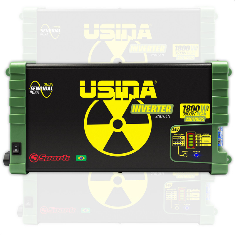 Inversor Usina 1800W 24V para 220V Onda senoidal Pura em Oferta na Shopee