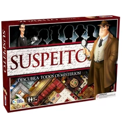 JOGO DE TABULEIRO SUSPEITO PAIS E FILHOS BRINQUEDO DETETIVE INVESTIGADOR MISTÉRIOS MESA FAMÍLIA DICA