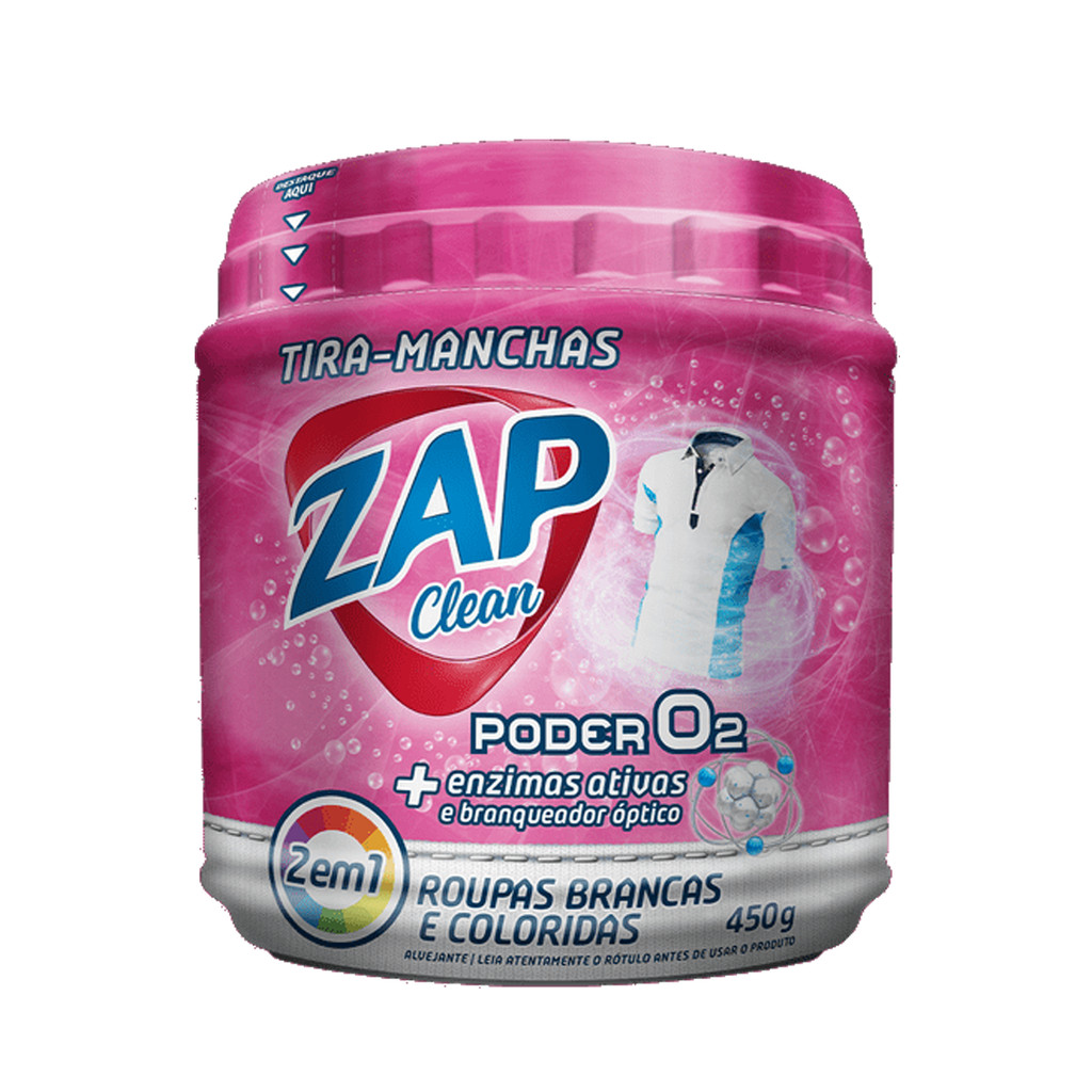 Alvejante Tira Manchas Poder O2 450G Zap Clean - Home & Living