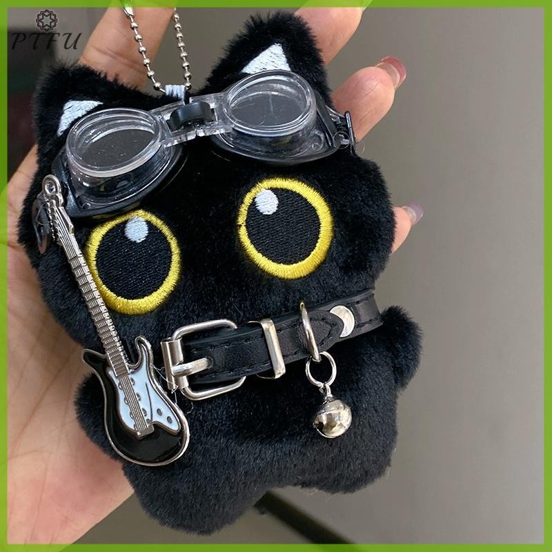 PTFU > Bonito Dos Desenhos Animados De Pelúcia Preto Chaveiro Óculos De Natação Brinquedos Saco Pingente Enforcamentos O