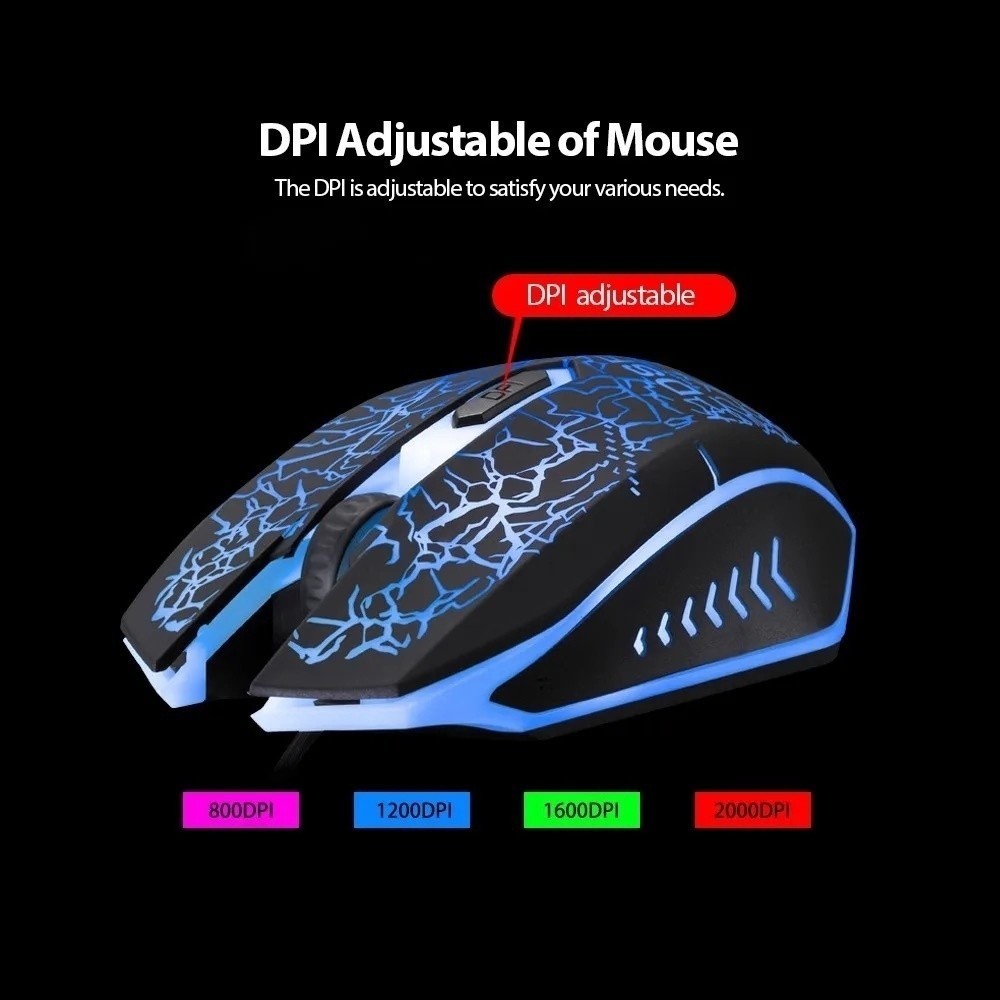 Kit Teclado Mouse Gamer Evolut Rgb Led Usb 2400 Dpi Jogos - detalhe