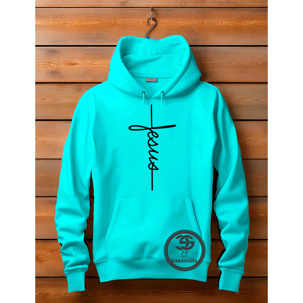 Blusa de Moletom Jesus Unissex Frio Fé Inverno Religioso Gospel Estampa cristã Envio Rápido — imagem 1
