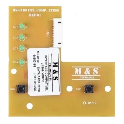 Placa Liga Desliga Lava Electrolux Turbo Economia 9kg Lte09