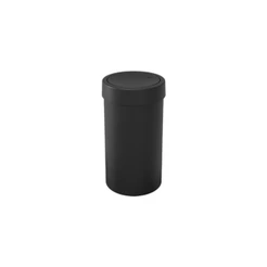 Lixeira com Tampa Basculante 9L Cor Preta Coza