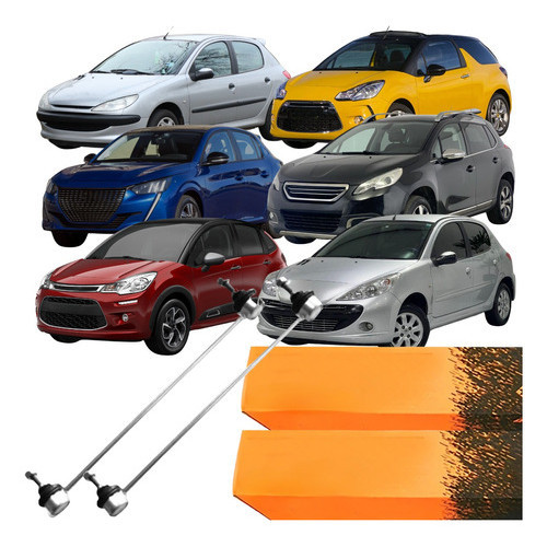 Par Bieleta Dianteira Peugeot 207 1.4 8v 2009 2013