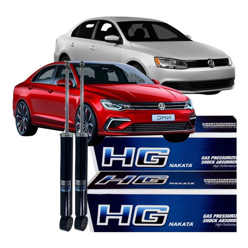 Par Amortecedor Traseiro Novo Nakata Vw Jetta 2006 2018 em Oferta na Shopee