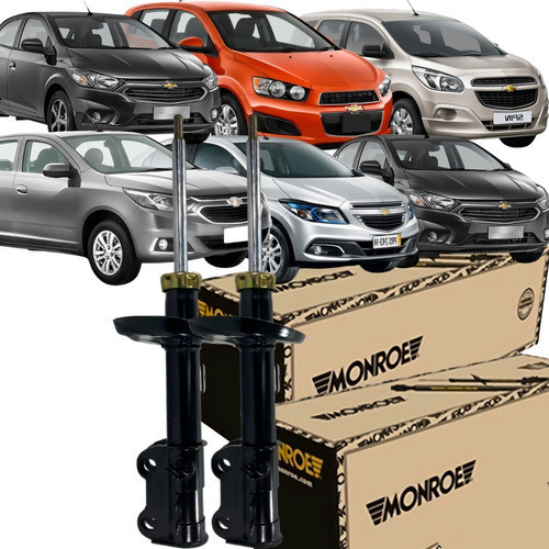 Par Amortecedor Novo Monroe Cobalt Onix Joy Plus 2012 Á 2021 - Spare Parts and Accessories for Vehicles