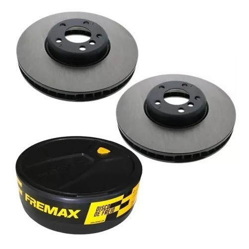 Par Disco Freio Dianteiro Ventilado New Fiesta Sedan Ka - Spare Parts and Accessories for Vehicles