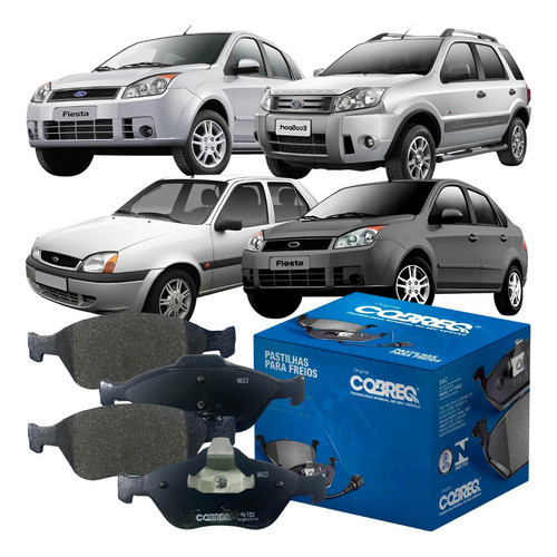 04 Pastilhas de Freio Ford Ecosport Fiesta 1.0 1.6 2.0 8v 16v em Oferta na Shopee