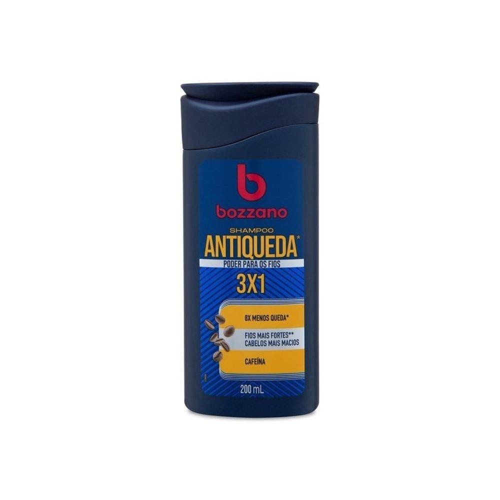 Shampoo Antiqueda 3x1 Bozzano Cafeína 200ml