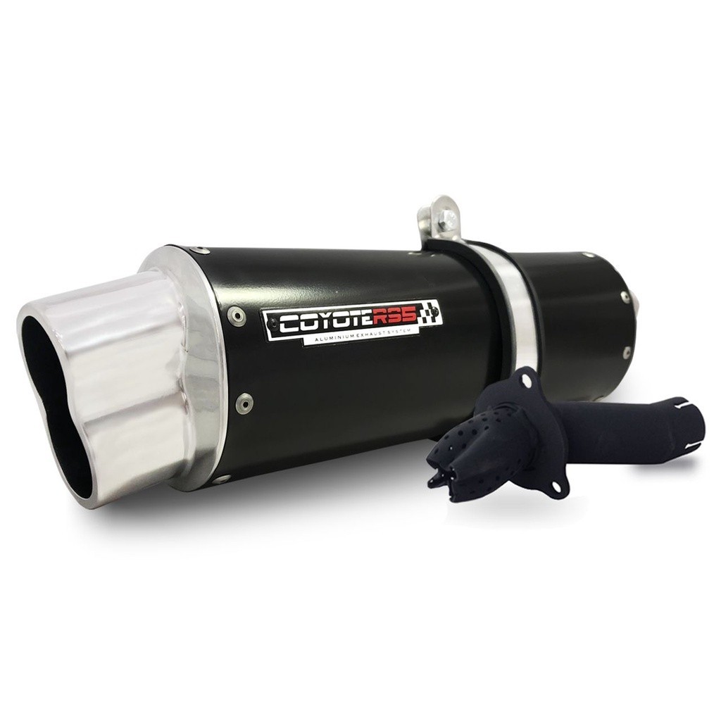 Escape / Ponteira Coyote RS5 Boca 8 Aluminio Oval - CB 300 R - Honda