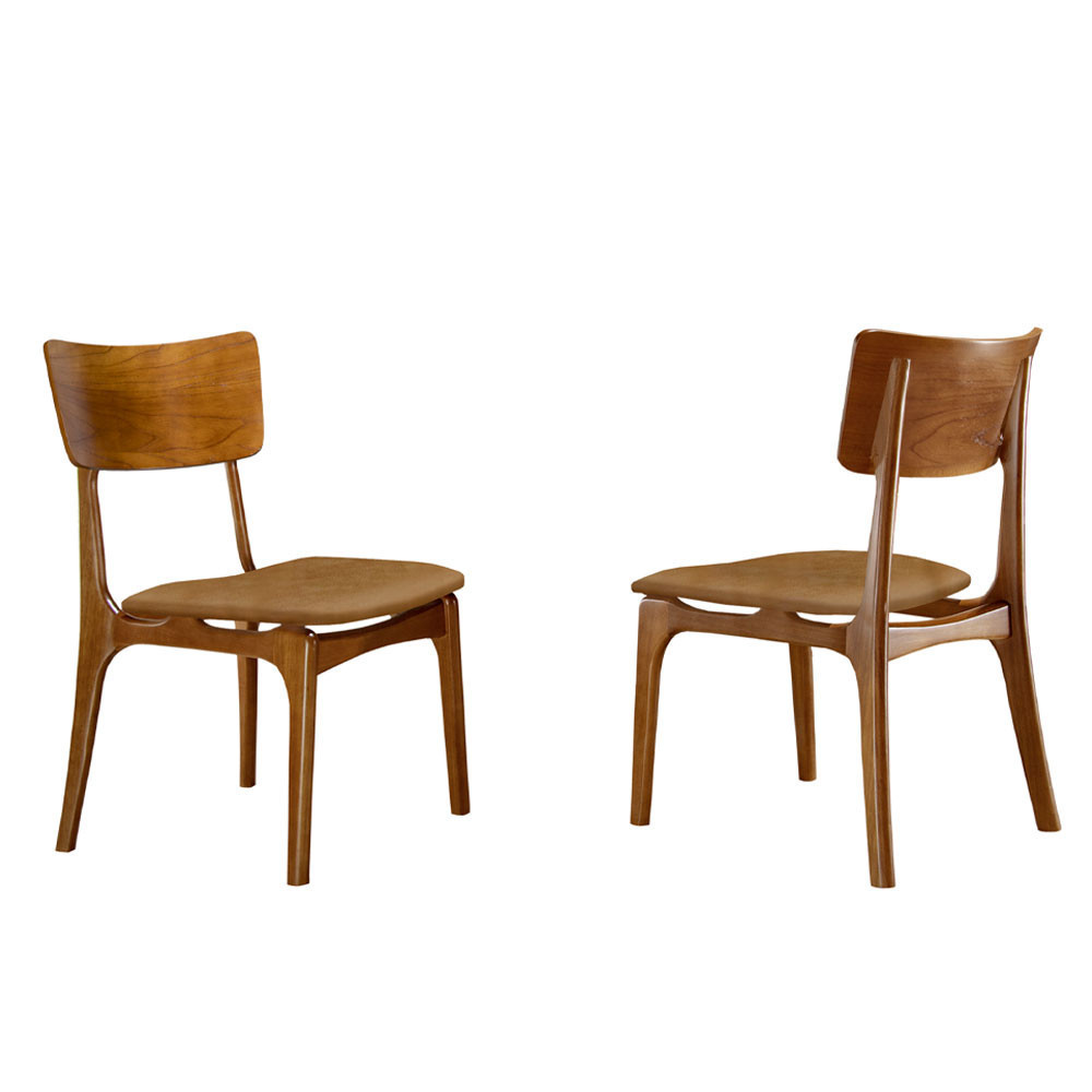 Conjunto 2 cadeiras de Madeira Maciça Viena Gold Sala Estar Jantar Quarto Decorativa Premium
