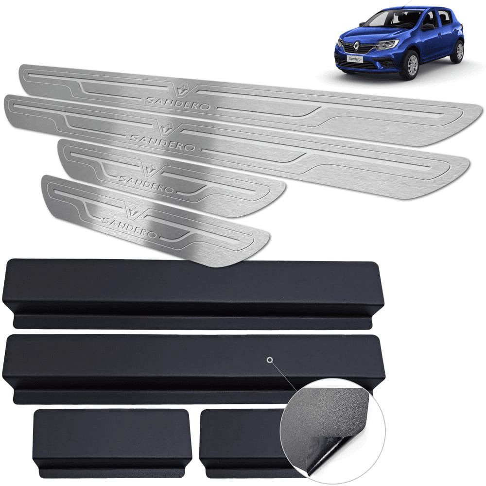 Soleira de Porta Sandero 2020/.. - Aço Inox em Oferta na Shopee