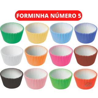 Forminha de Doce Papel 200un Número 5 Para Brigadeiro Festa em Oferta na Shopee