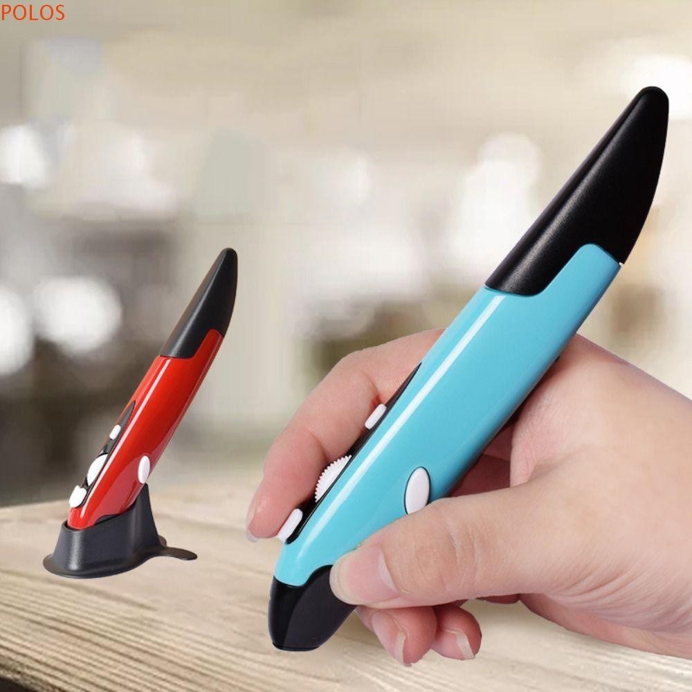 Mouse Vertical Da Pena Do Apresentador De POLOS 2.4GHz , Rato Óptico Sem Fio ABS