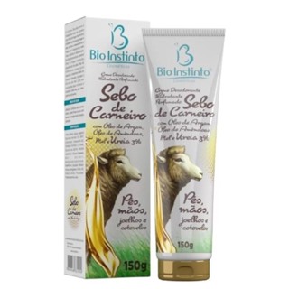 Creme Desodorante Hidratante Perfumado Bio Instinto Sebo de Carneiro com Oleo de Argan 150g em Oferta na Shopee