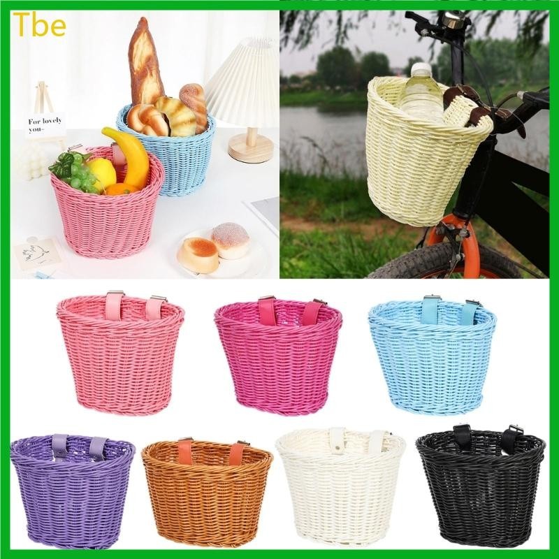 Tbe Kid Bikes Cesta Frontal Bicicletas À Prova D Plástica Tecida Infantil Guidão Fácil Instalaçãoatio