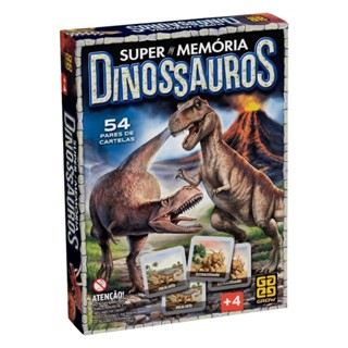 Brinquedo Jogo de Cartas Supermemória Dinossauros Grow - 04210 em Oferta na Shopee