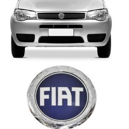 Emblema Fiat Grade Palio Siena Strada 2004 2005 2006 2007 2008 2009 Uno 2005 2006 2007 2008 AZUL em Oferta na Shopee