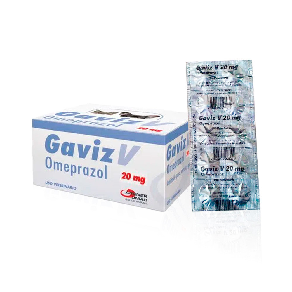 Gaviz V 20mg Antiácido Cães E Gatos 10 Comprimidos - Agener - OFERTA VALIDADE CURTA Val 07/2026