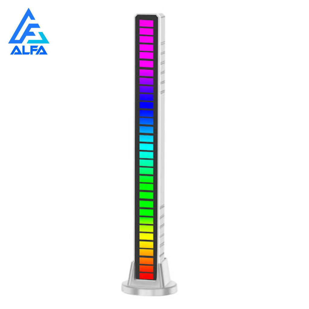 Barra de Led Rítmica Rgb Captação Ativadas Por Voz Com Luz Inteligente Gamer Pc Tv Som Automotivo em Oferta na Shopee