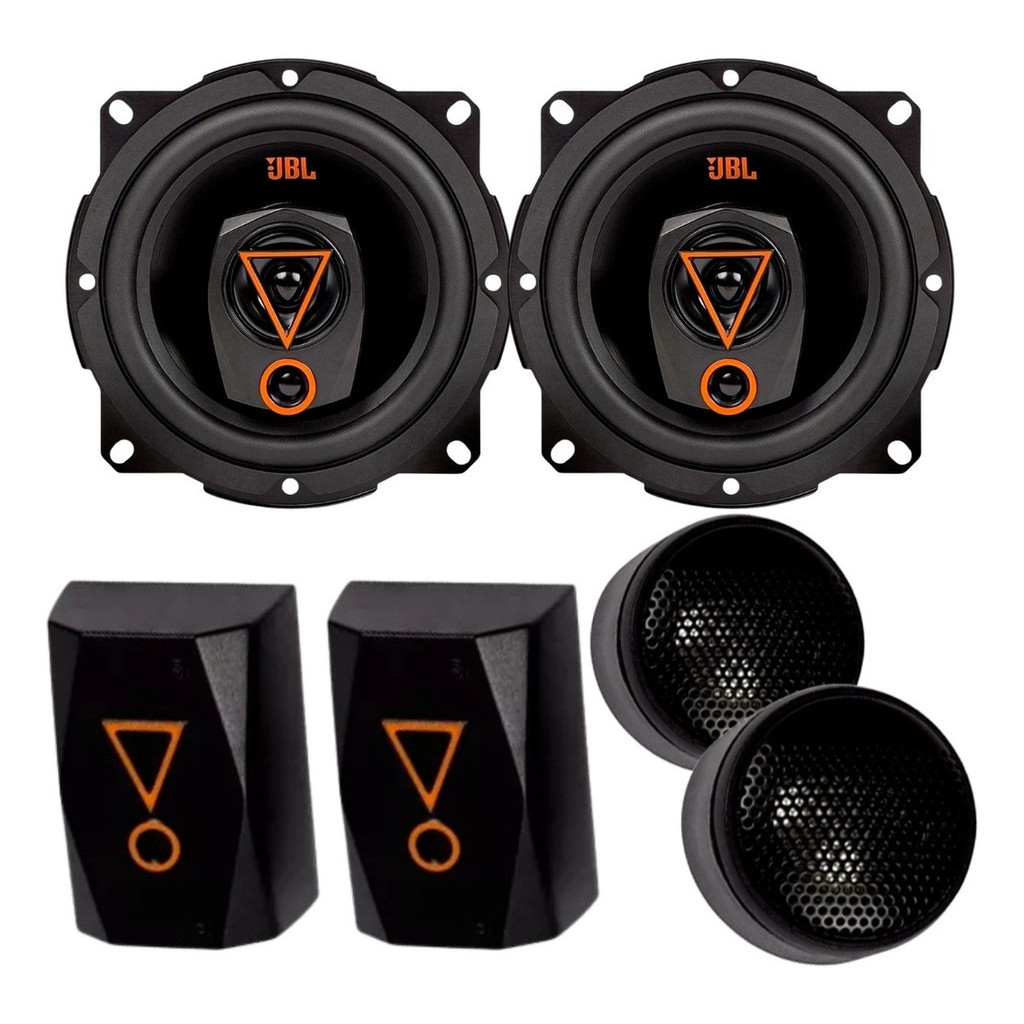 Par de Alto Falantes JBL 5TRMS80 160W + Par Mini Tweeters 1TWMS80 160W