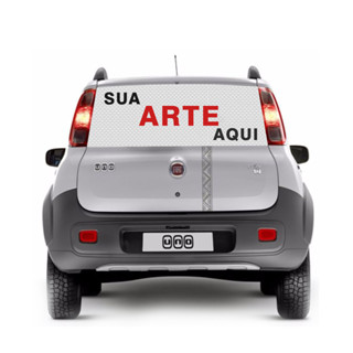 Adesivo Perfurado Vidro Traseiro Inteiro Carros Propagandas até 1,30x70cm Eleições em Oferta na Shopee