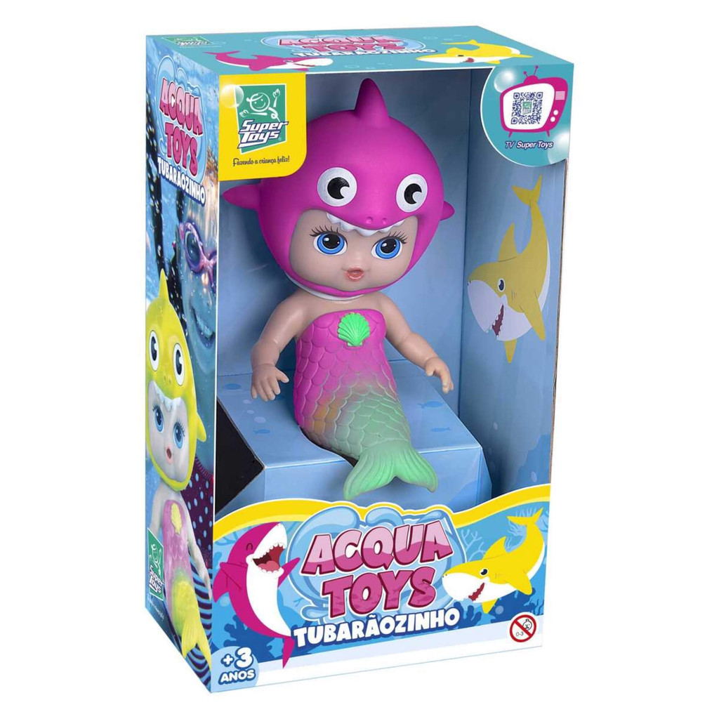 Boneca Acqua Toys Mar Tubarãozinho Sortido e Unitário Super Toys - 477