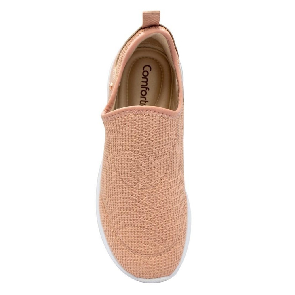 Detalhes do Tênis Feminino Comfortflex Walk Slip On Confortável Casual