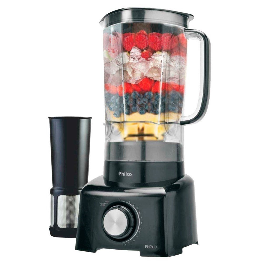 Liquidificador Philco com Filtro 12 Velocidades + Pulsar/Autolimpeza 2 Litros - PH900 em Oferta na Shopee